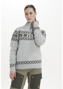 WHISTLER Damen Strickpullover "Payton", grau, casual, Gr. 42, mehrfarbig, 70% Polyacryl, 30% Wolle, Pullover, mit elegantem Norweger-Muster