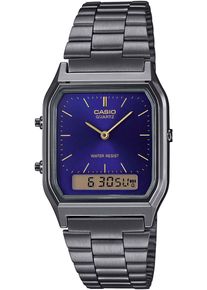 CASIO VINTAGE Damen Chronograph, grau, Armbanduhren, Quarzuhr, Armbanduhr, Damenuhr, Herrenuhr, Edelstahlband,Digitaluhr