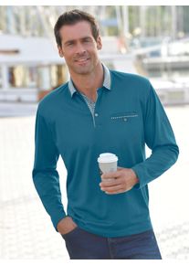 Hajo Herren Langarmshirt "Langarm-Shirt", blau, Gr. 44, unifarben, 62% Baumwolle, 38% Polyester, Shirts