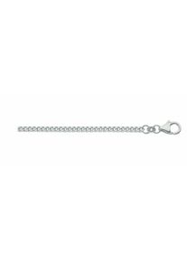 Adelia´s ADELIA ́S Damen Silberkette "925 Silber Flach Panzer Halskette Ø 1,4 mm", 50, Silber 925 (Sterlingsilber), silber, Silber 925 (Sterlingsilber),