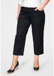 KjBRAND Damen 7/8-Hose "Babsie: bequemer Oberschenkel", schwarz, Gr. 50, unifarben, Web, Obermaterial: 98% Baumwolle, 2% Elasthan, Hosen, Sommerlich,