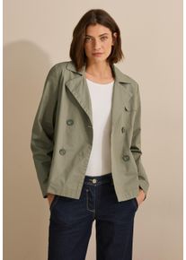 Cecil Damen Outdoorjacke, grün, casual, Gr. XXL, unifarben, Web, Obermaterial: 100% Baumwolle; Futter: 100% Polyester, Jacken, aus reiner Baumwolle