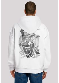 F4NT4STIC Herren Kapuzenpullover "Looney Tunes Bugs Bunny What's Up Rock", weiß, casual, Gr. XL, Obermaterial: 100% Baumwolle, Pullover, Print
