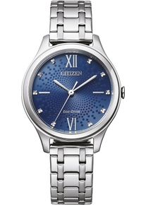 Citizen Damen Solaruhr, silber, Armbanduhren, Armbanduhr, Damenuhr, analog, Edelstahlarmband