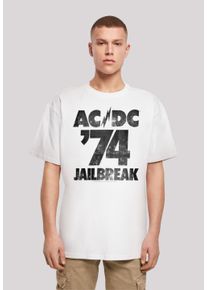 F4NT4STIC Herren T-Shirt "ACDC Rock Band Shirt Jailbreak 74", weiß, casual, Gr. XL, Obermaterial: 100% Baumwolle, Shirts, Print
