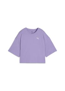Puma Damen T-Shirt "WARDROBE ESS Kurzes Oversized-T-Shirt Damen", lila, Gr. M, clean, Obermaterial: 100% Baumwolle; Rippe: 80% Baumwolle, 20%