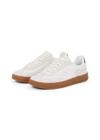Tommy Hilfiger Damen Plateausneaker "TH HERITAGE SNEAKER", Gr. 36, weiß, Veloursleder, Textil, sportlich, Schuhe, Freizeitschuh, Halbschuh,