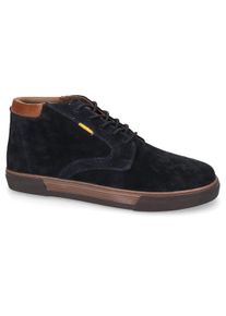 Camel Active Herren Sneaker, Gr. 40, blau, Veloursleder, Basic, Schuhe, Freiteitschuh, Schnürboots, High Top Sneaker mit durchgehender Sohle