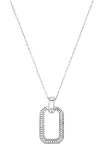 JOOP! JOOP Damen Kette mit Anhänger "2038935", Silber 925 (Sterlingsilber), L: 45cm B: 0,7mm, silber, Silber 925 (Sterlingsilber), B:0,7mm, Halsketten, mit