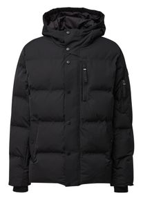 s.Oliver Herren Steppjacke, schwarz, casual, Gr. XXL, unifarben, Steppware, Obermaterial: 100% Polyester, Jacken, mit Kapuze