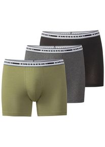 Baldessarini Herren Lange Unterhose "Monaco", Gr. 4, grün, Single Jersey, Obermaterial: 95% Baumwolle, 5% Elasthan, meliert, unifarben, Unterhosen,