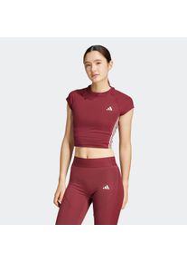 Damen T-Shirt "HYGLM T Q1", rot, sportlich, Gr. XL, adidas Performance, Obermaterial: 81% Polyester, 19% Elasthan, Shirts