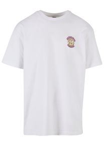 Urban Classics Herren T-Shirt "Urban Classics Herren Organic Big Peace Tee", weiß, casual, Gr. L, unifarben, 100% Baumwolle, Shirts
