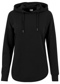 Urban Classics Damen Rundhalspullover "Urban Classics Damen Ladies Oversized Terry Hoody", schwarz, casual, Gr. S, unifarben, 100% Baumwolle, Pullover