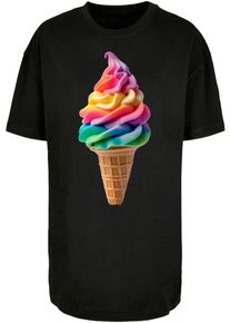 Merchcode Herren T-Shirt "Merchcode Ladies Pride Scoops Oversized Tee", schwarz, casual, Gr. 5XL, bedruckt, 100% Baumwolle, Shirts