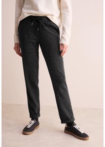 Cecil Damen Stoffhose, schwarz, casual, Gr. XXL, unifarben, Stoff, 61% Polyester, 21% Viskose, 15% Baumwolle, 3% Elasthan, Hosen, Middle Waist