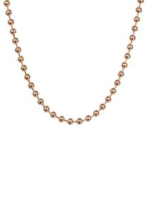 Firetti Damen Edelstahlkette "Schmuck Geschenk Kugelkettengliederung, 3,0 mm breit", 80, Edelstahl, B: 3mm, rosa, Edelstahl, B:3mm, Halsketten, Made