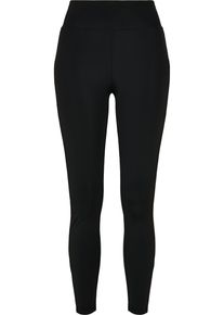 Urban Classics Damen Leggings "Urban Classics Damen Ladies Highwaist Shiny Stripe Leggings", schwarz, Gr. XS, unifarben, 80% Polyamid, 20% Elasthan,