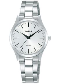 Lorus Damen Quarzuhr, silber, Armbanduhren, Armbanduhr, Damenuhr, Lederarmband