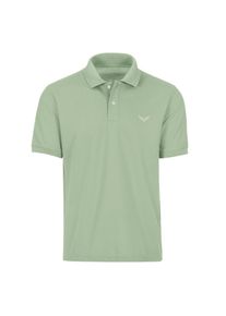 TRIGEMA Damen Poloshirt "TRIGEMA Poloshirt DELUXE Piqué", grün, Basic, Gr. L, 100% Baumwolle, Shirts
