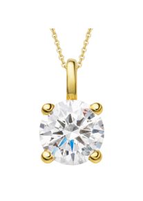 Vivance Damen Ketten-Anhänger "0.4 ct Diamant Brillant Anhänger aus 585 Gelbgold", 0.4 ct mit Diamant, Gelbgold 585-Gold, gold, Gelbgold 585, Gold,