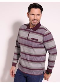 CLASSIC Herren Poloshirt "Poloshirt", rot, Gr. 60, gemustert, gestreift, mehrfarbig, 100% Baumwolle, Shirts