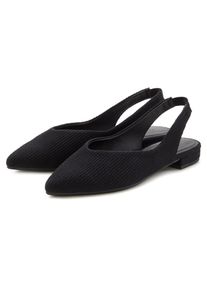 Lascana Damen Ballerina, Gr. 36, schwarz, Obermaterial: 100% Textilmaterial. Futter: 100% Lederimitat. Decksohle: 100% Lederimitat. Laufsohle: 100%