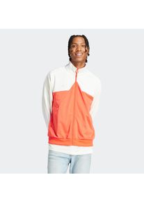 Herren Outdoorjacke "M TIRO TT", rot, sportlich, Gr. M, adidas Sportswear, colorblocking, Obermaterial: 70% Polyester, 30% Baumwolle, Jacken