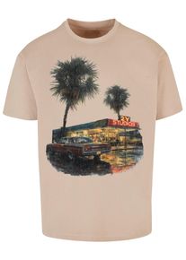2Y STUDIOS Herren T-Shirt "2Y Studios Herren BISTRO TEE", braun, casual, Gr. XXL, bedruckt, 100% Baumwolle, Shirts