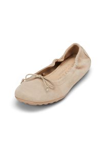 Marc O'Polo MARC O'POLO Damen Ballerina "aus softem Ziegenleder", Gr. 42, beige, Obermaterial: 100% Leder (Ziege), unifarben, Schuhe