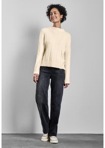Street One Damen Strickpullover, beige, casual, Gr. 38, unifarben, Stoff, 33% Polyester, 31% Polyacryl, 24% Baumwolle, 12% Polyamid, Pullover, aus