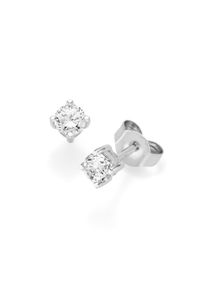 Luigi Merano Damen Paar Ohrstecker "mit Brillanten, Gold 585", SI = kleine Einschlüsse, Weißgold 585, silber, Weißgold 585, Ohrringe