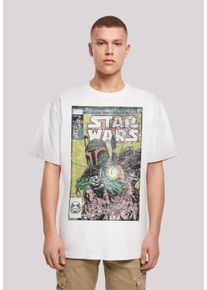 F4NT4STIC Herren T-Shirt "Star Wars Boba Fett Comic", weiß, casual, Gr. XL, Obermaterial: 100% Baumwolle, Shirts, Print