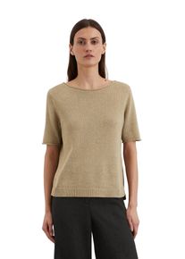 Marc O'Polo MARC O'POLO Damen Strickpullover "aus Organic-Cotton-Leinen-Mix", beige, casual, Gr. XS, unifarben, Obermaterial: 52% Baumwolle, 48% Leinen, Pullover