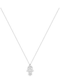 Elli Damen Kette mit Anhänger "Schmuck Geschenk Silber 925 Hamsa Hand, 0105221613, 0105991613", 45, Silber 925 (Sterlingsilber), L: 45cm B: 1,1mm,