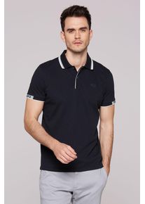 CMPD Herren Poloshirt, blau, casual, Gr. XXL, bedruckt, Material: 100% Baumwolle, Shirts, aus Baumwolle