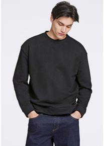 LINDBERGH Herren Sweatshirt "LINDBERGH Sweatshirt", schwarz, Gr. L, Oberstoff: 85% Baumwolle, 15% Polyester, Sweatshirts