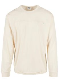 Urban Classics Herren Longsleeve "Urban Classics Herren Organic Cotton Short Curved Oversized LS", beige, klassisch, Gr. XL, unifarben, 100%