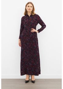 Melrose Damen Blusenkleid, rot, festlich, Gr. 34, geblümt, Web, Obermaterial: 100% Polyester, Kleider