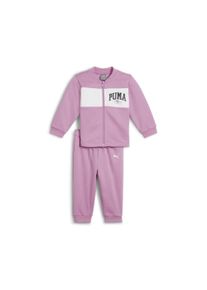 Puma Kinder Jogginganzug "MINICATS SQUAD JOGGER FL INF", rosa, sportlich, Gr. 62, geblümt, Fleece, Obermaterial: 68% Baumwolle, 32% Polyester,