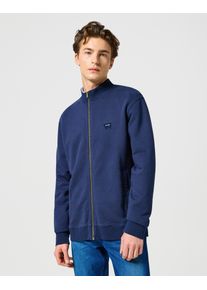 Wrangler Herren Sweatjacke "FUNNEL NECK ZIP", blau, casual, Gr. XXL, Sweatware, Obermaterial: 100% Baumwolle, Sweatjacken