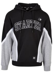 Herren Sweatshirt "Starter Black Label Herren Starter Throwback Hoody", schwarz, Gr. S, STARTER Black Label, unifarben, 65% Baumwolle, 35% Polyester,