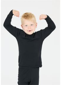 ZIGZAG Kinder Funktionsshirt "Funktionswäsche-Set Panda", schwarz, Gr. 164, unifarben, 95% Viskose, 5% Elasthan, Shirts, mit hohem Tragekomfort