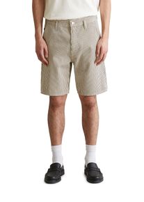 Marc O'Polo Herren Shorts "aus reiner Bio-Baumwolle", weiß, Gr. 31, MARC O'POLO DENIM, gestreift, Obermaterial: 100% Baumwolle, Hosen