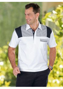 CLASSIC Herren Poloshirt "Poloshirt", blau, Gr. 56, gemustert, mehrfarbig, 100% Baumwolle, Shirts