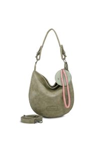 Damen Schultertasche "Fritzi Hobo", Fritzi aus Preussen, grün, Polyurethan (PU), unifarben, Taschen, mit abnehmbaren Schultergurt