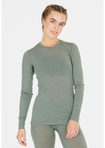 WHISTLER Damen Funktionsshirt "Cerro", grün, casual, Gr. 40, unifarben, 85% Wolle, 15% Lyocell, Shirts, aus hochwertig-natürlichem Mix mit