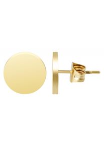 Adelia´s ADELIA ́S Damen Paar Ohrhänger "Neuheit 2025 - Damen Ohrstecker aus poliertem Edelstahl Ø 10 mm", Damen, Edelstahl, silber, Edelstahl, Ohrringe