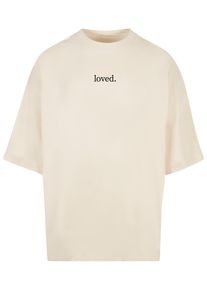 Merchcode Herren T-Shirt "Merchcode Herren Love Huge Tee", beige, casual, Gr. XL, bedruckt, 100% Baumwolle, Shirts
