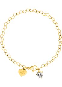 PURELEI Damen Armband "Schmuck Geschenk Endless Love Herz, 23031-Bracelet-Endless-Love", Edelstahl, gold, Edelstahl, Armbänder, mit Zirkonia (synth.)